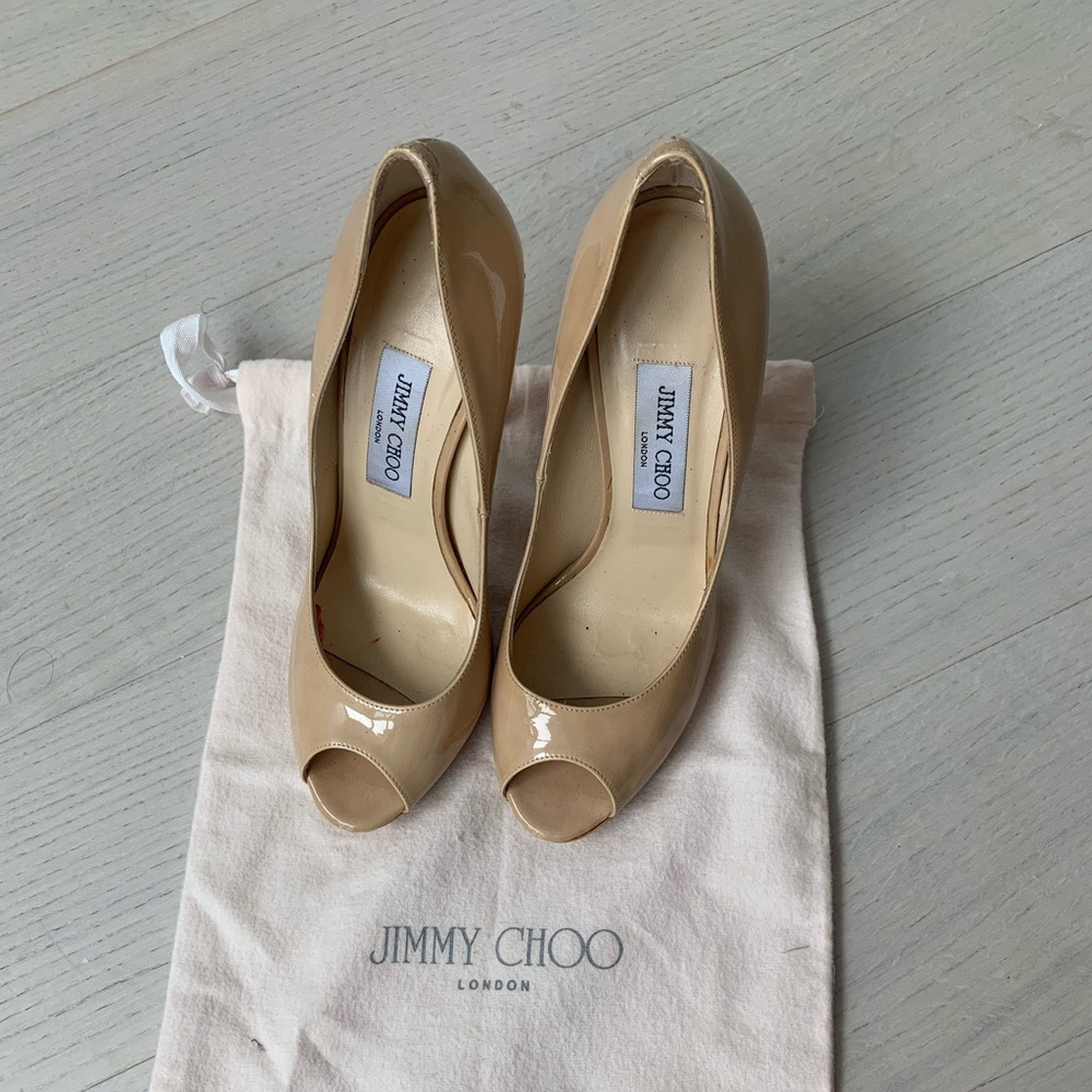 Jimmy choo heels beige size 39